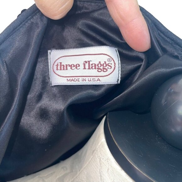 Three Flaggs Vintage Womens Top Size Medium Blue Sequin V Neck Long Sleeve - Picture 4 of 6